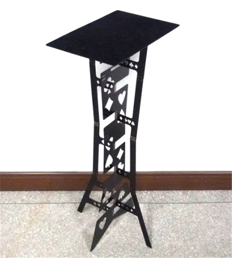 Aluminum Magic Folding Table (Alloy,Black Color) Magicians Best Table Stage Close Up Illusions Gimmick Accessories Magic Tricks