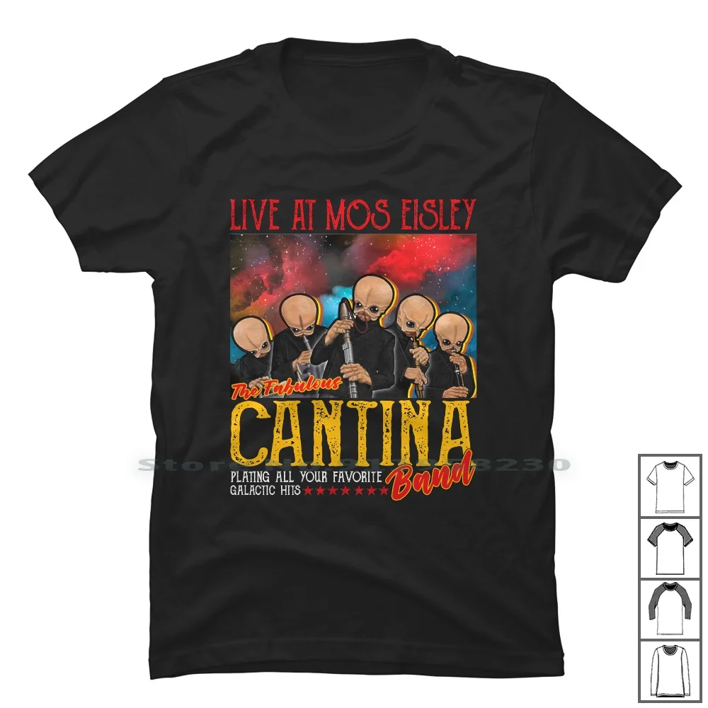 Cantina Band T Shirt 100% Cotton Scifi Wars Star Cant Band Away Anti Way Ban Ant Ba