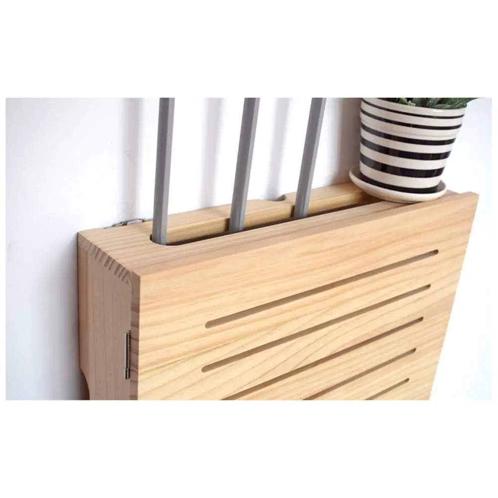 Solid Wood Wall-Mounted Router Storage Box Wood Wifi Router Fenches Router Organizer Wall Shelf