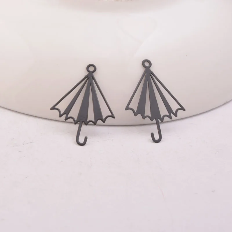50 Stück AC920 16*22mm OL-Style Regenschirm-Anhänger aus Messing, bunte kleine Regenschirm-Anhänger für DIY-Schmuckherstellung – Detail 8