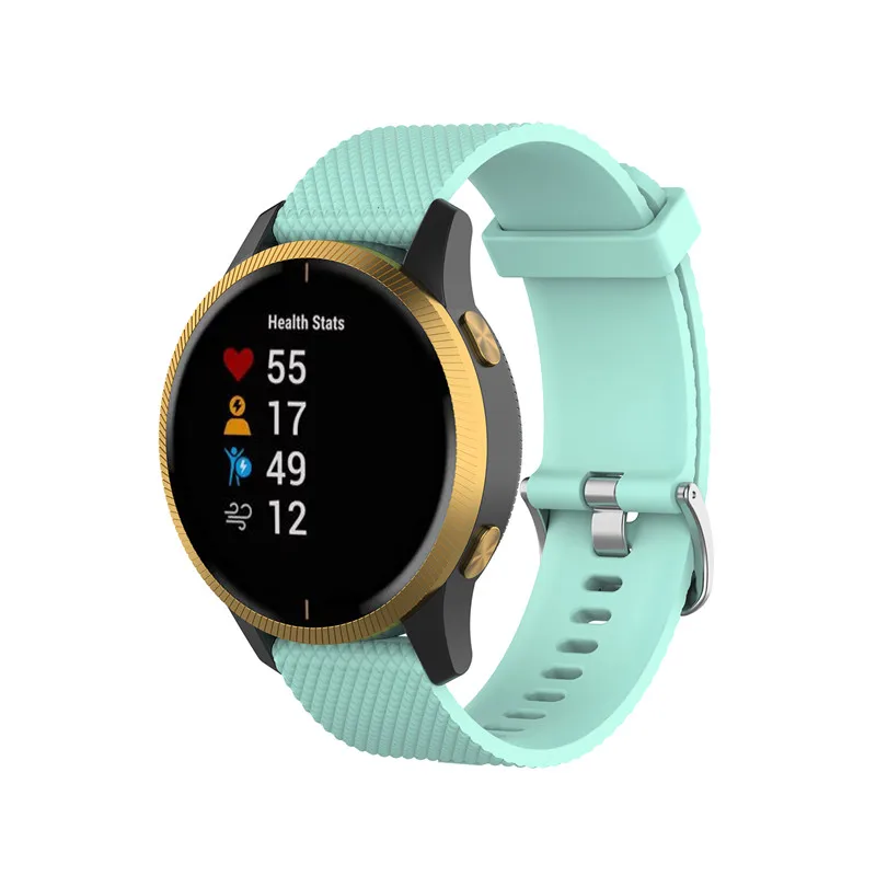 ل Venu2 سوار سوار ساعة ذكية ل Garmin Venu SQ/2S/2/Vivoactive 4s 4 3 سوار معصم من السيليكون استبدال حزام اكسسوارات