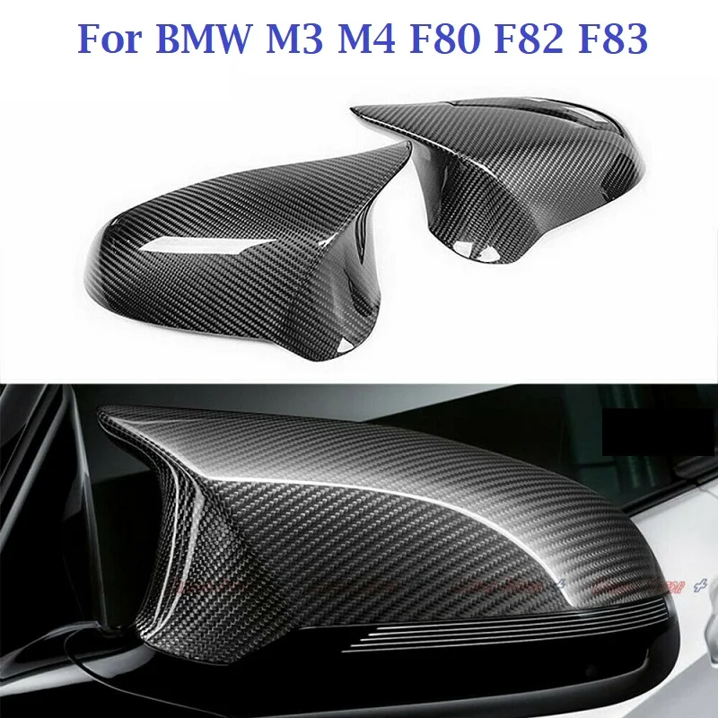 

Dry Carbon Fiber Mirror Cover for BMW M3 M4 F82 F83 F80 Rearview Side Mirror Cover Cap