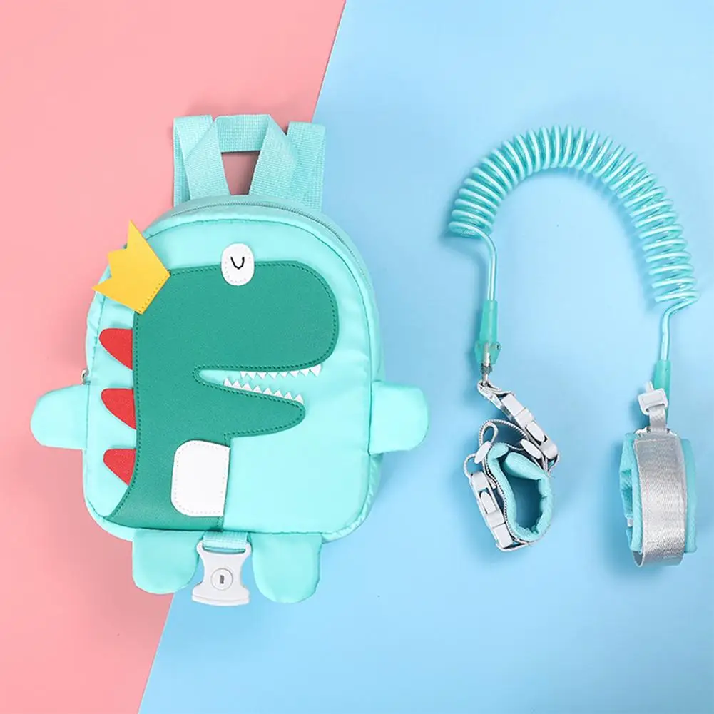 Cute Dinosaur Backpack Anti-Lost Rope,Toddler Safety Belt,Anti-Lost Rope Walking Safety Belt with Key Lock,Child Safety Belt