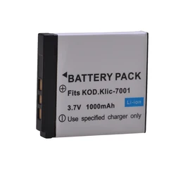 1000mAh Klic-7001 Klic 7001 Klic7001 bateria do Kodak M1063 M341 M340 M320 M1073 V550 V570 V610 V705 M753 M763 M853 M863