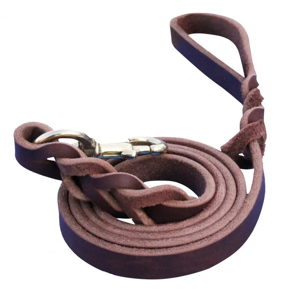 

Pet Collars Braided Faux Leather Dog Walking Training Leash German Shepherd Gift Pet Supply Fashion Supplies 2021