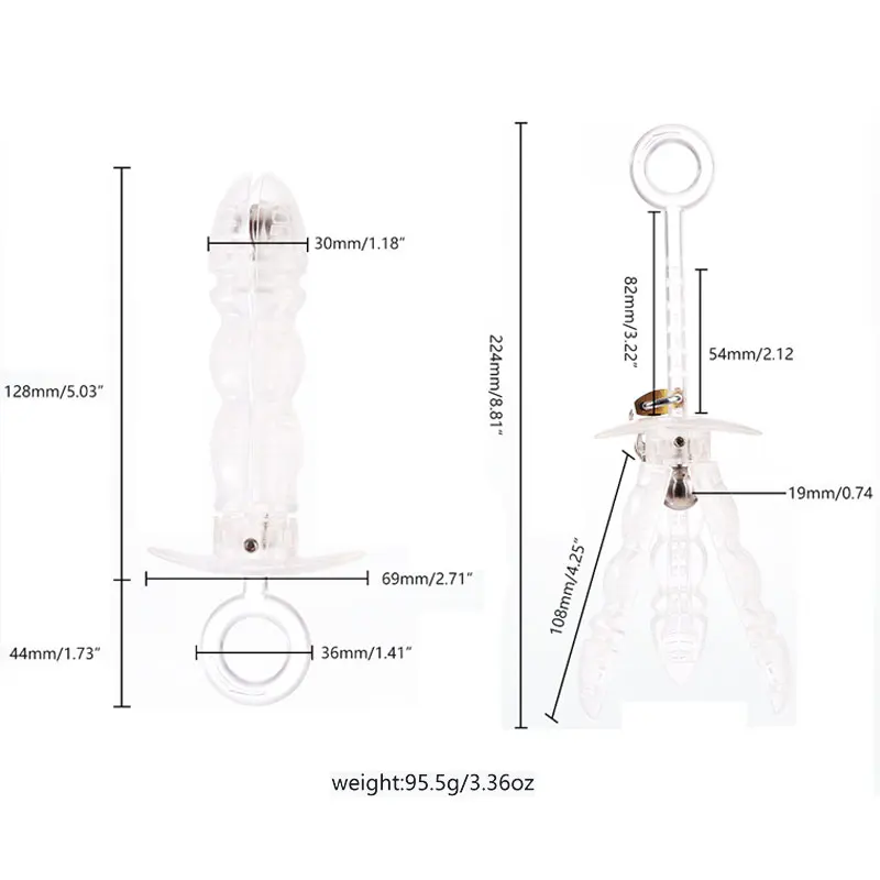 Hollow Dildo Anal Plug Huge Buttplug Men Vagina Extender/Spreader Sex Toy Gay Butt Plug With Led Anal Massager Vaginal Dilator