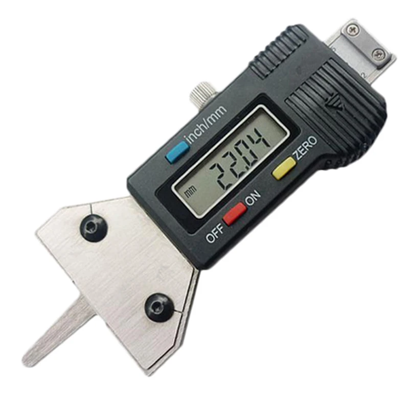 

0.01mm Digital Tread Depth Gauge 0-35mm LCD Plastic Tyre Tread Depth Gauge Caliper Tread Ruler Metric/inch Interchange