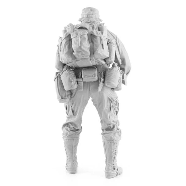 Kit de modèle de figurine en résine, fantassin américain dans la guerre du Vietnam, non peint, non assemblé, 1/16