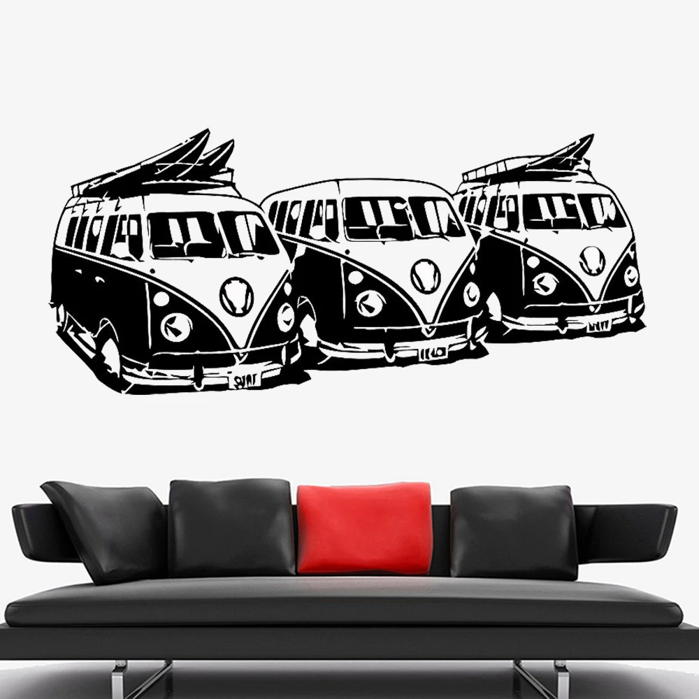 Surf Wall Decal Surfboard Windsurf Wall Stickers Beach Sport Surf Gifts Vinyl Wall Decor for Kids Room Home Decor Poster C151