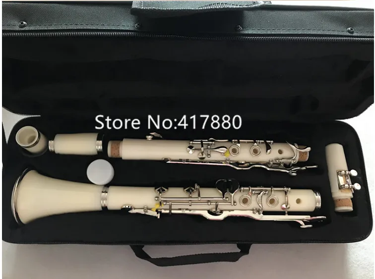 High Quality 17 Keys G Tune Clarinet Bakelite Body Silver key Professional Musical Instrument with Case