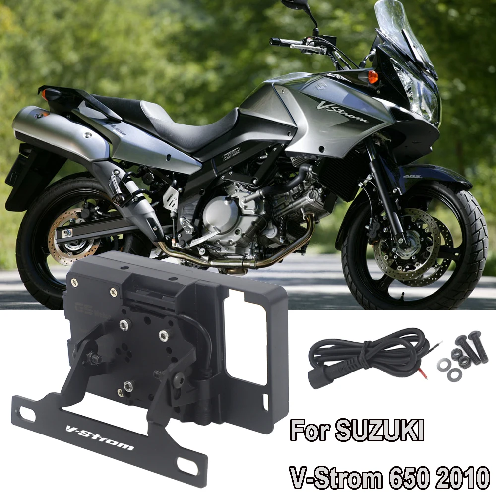 Para suzuki v-strom 650 vstrom 650 vstrom650 windscren suporte de montagem smartphone gps suporte navegação 2011 2010 2009 2008