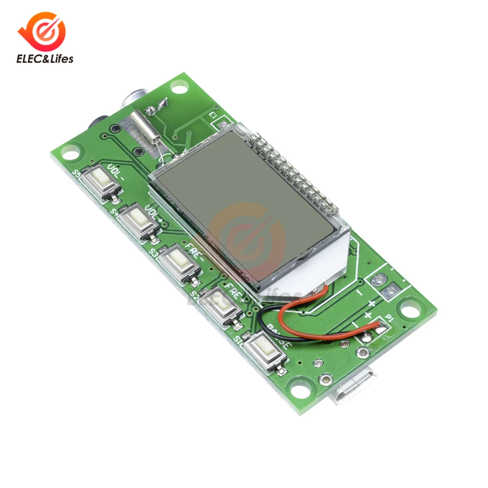 DSP PLL 87-108MHz FM Transmitter Module Stereo Digital Wireless Microphone Board Multi-function Frequency Modulation