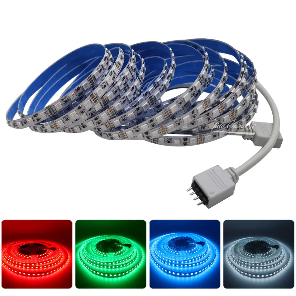 

2835 RGB DC12V 120LEDs/m led strip 5mm Width Energy-Saving Flexible RGB Strip Light For TV Background Indoor Wall Hotel 1-5m