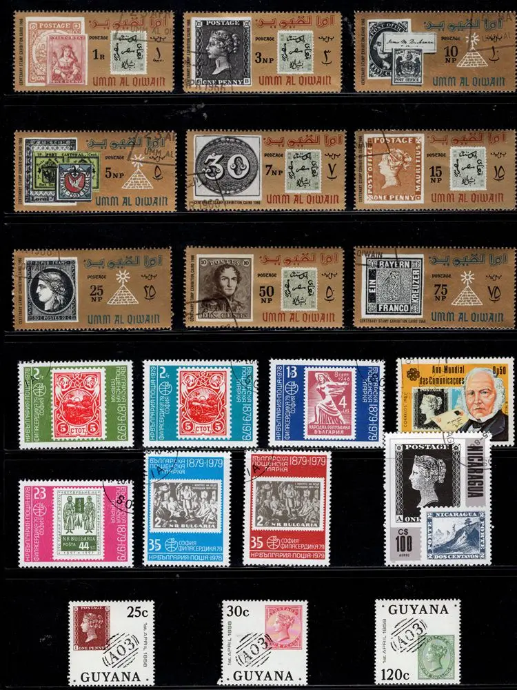 

50Pcs/Lot Stamps on Stamps Topic All Different From Many Countries NO Repeat Postage Stamps with Post Mark for Collecting