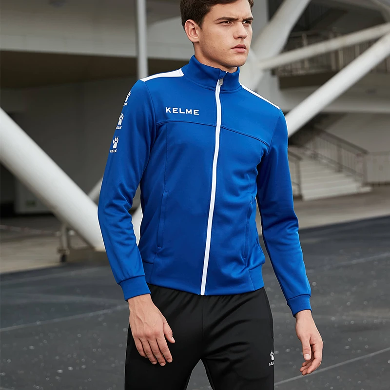 KELME Men\'s Sportswear Warm Tracksuit Jacket Sweatpants Running Sets Jogging Suits Male Joggers Fitness Sport Suit Men 3771200