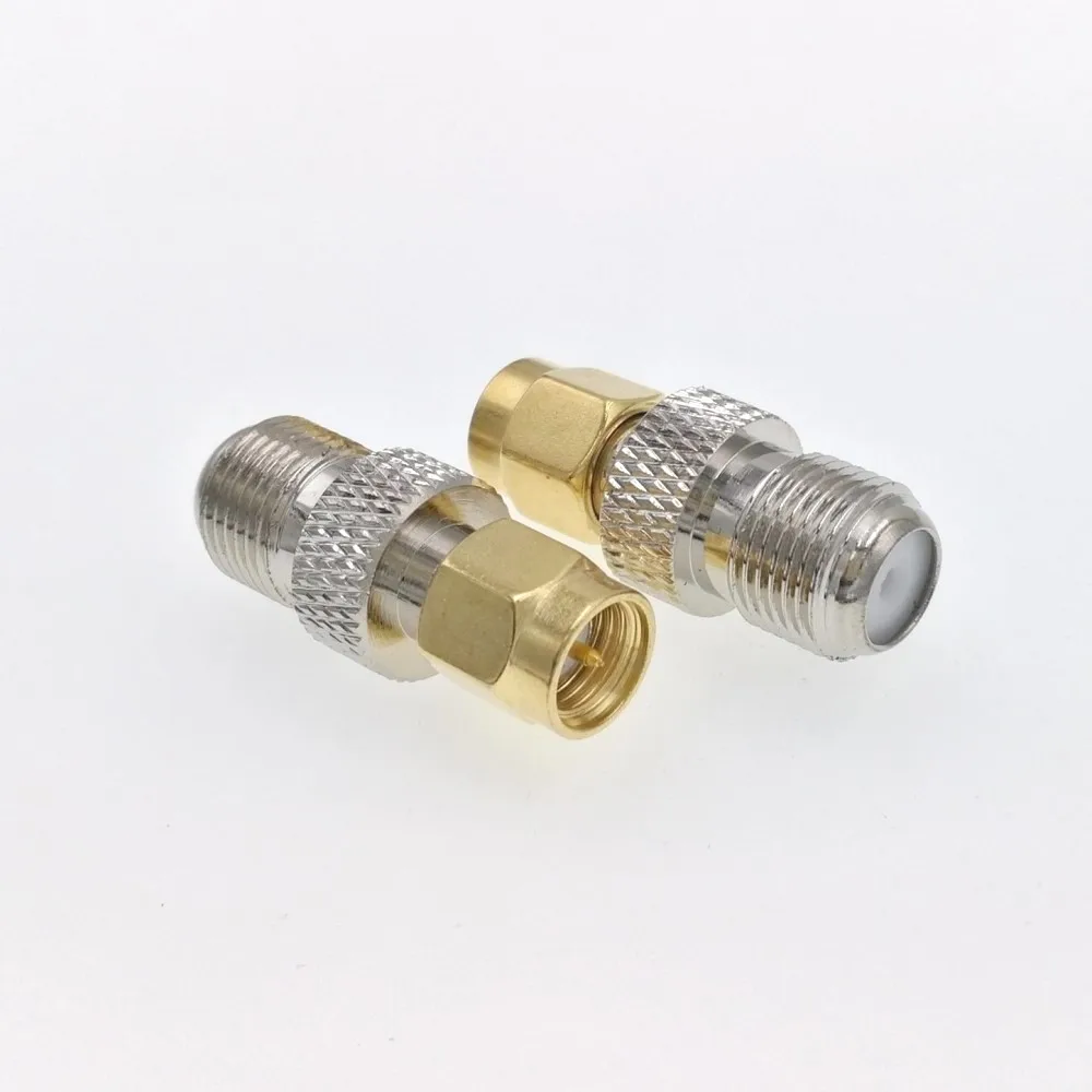 10PCS Gold SMA Male To F Female RF Connector Adapter