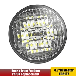 Nuovo Par 36 rotondo LED sigillato fascio 12V 24V 36V faro anteriore per carrello elevatore Taxi trattore luci 18W LED luce di lavoro Par36