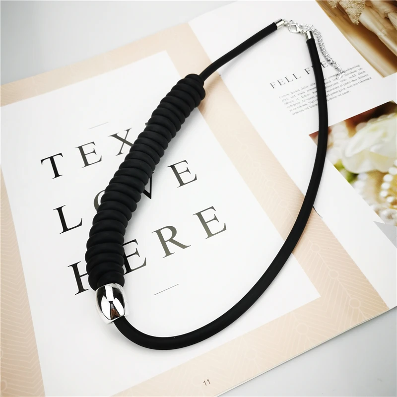 UKEBAY New Choker Necklaces For  Women Jewelry Handmade Rubber Necklace DIY Designer Bohemia Clothes Jewelry Pendant Jewellery