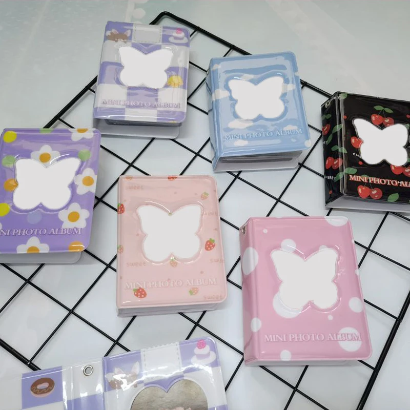 3 Inch Ins Card Binder Photo Album Butterfly Love Hollow 40 Pockets Name Card Book Photo Album Card Photocard Card ID Holder