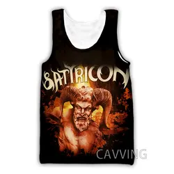 CAVVING-camisetas sin mangas con estampado 3D de banda SATYRICON para hombre y mujer, chaleco Harajuku, ropa interior de verano, ropa de calle