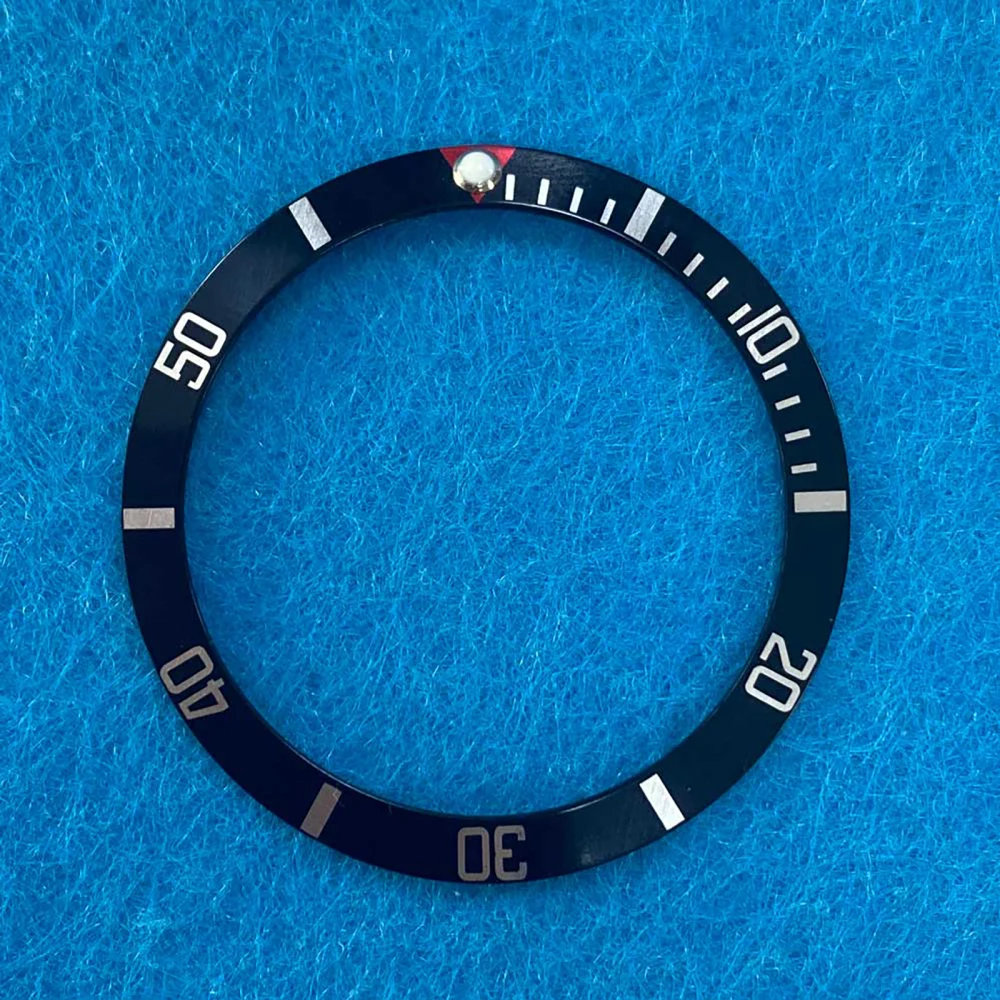 Lunetta per orologio in alluminio da 37.5mm diametro interno 30.7mm accessori per orologi anello di fissaggio esterno lunetta GMT