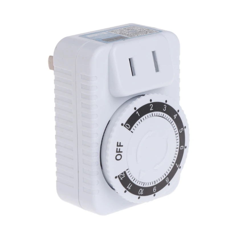 110V 220V 12 Hour Mechanical Plug Timer Socket for Home Appliances Time Control