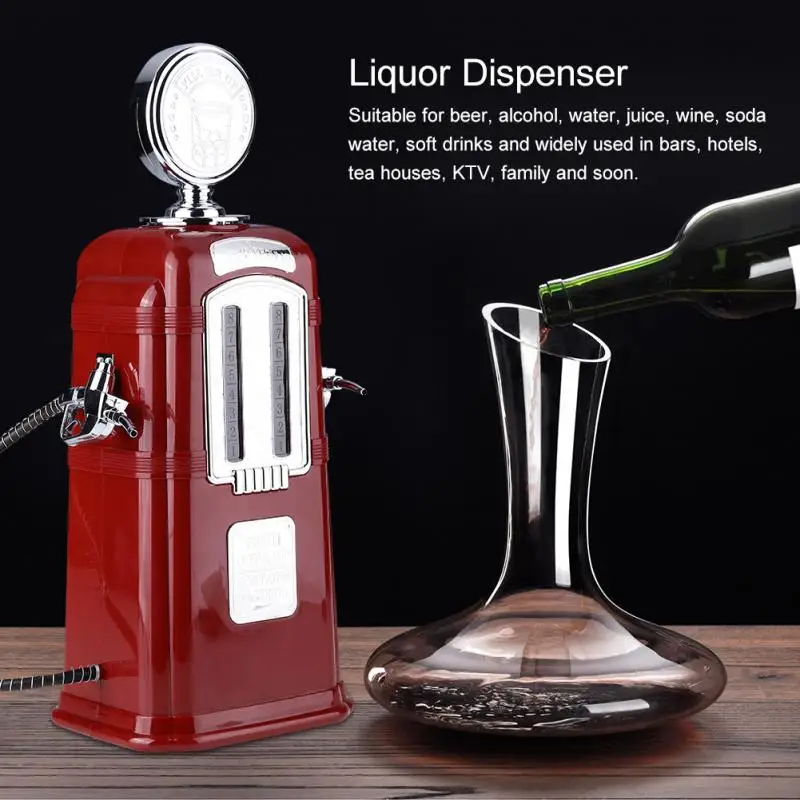 Double Guns Liquor Pump Gas Station Black Beer Dispenser Alcohol Liquid Soft Drink Beverage Dispenser Machine Bar Beer Tools