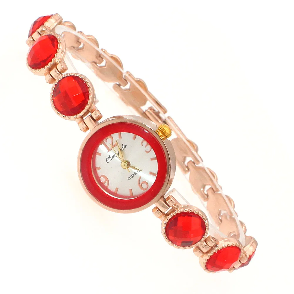 Hot Popular Fashion Color Dial 5 Color Available Lady Women Girl Watch Strap Quartz Dress Wristwatch New O14