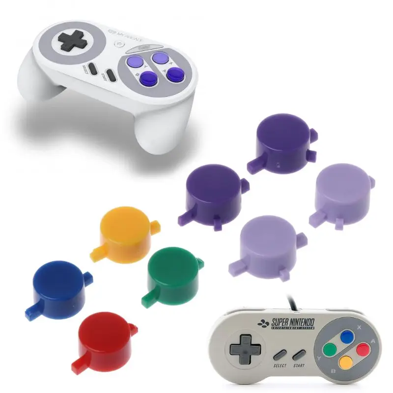 1Set Plastic Buttons A B X Y Replace For Nintendo SFC SNES Super NES Controller
