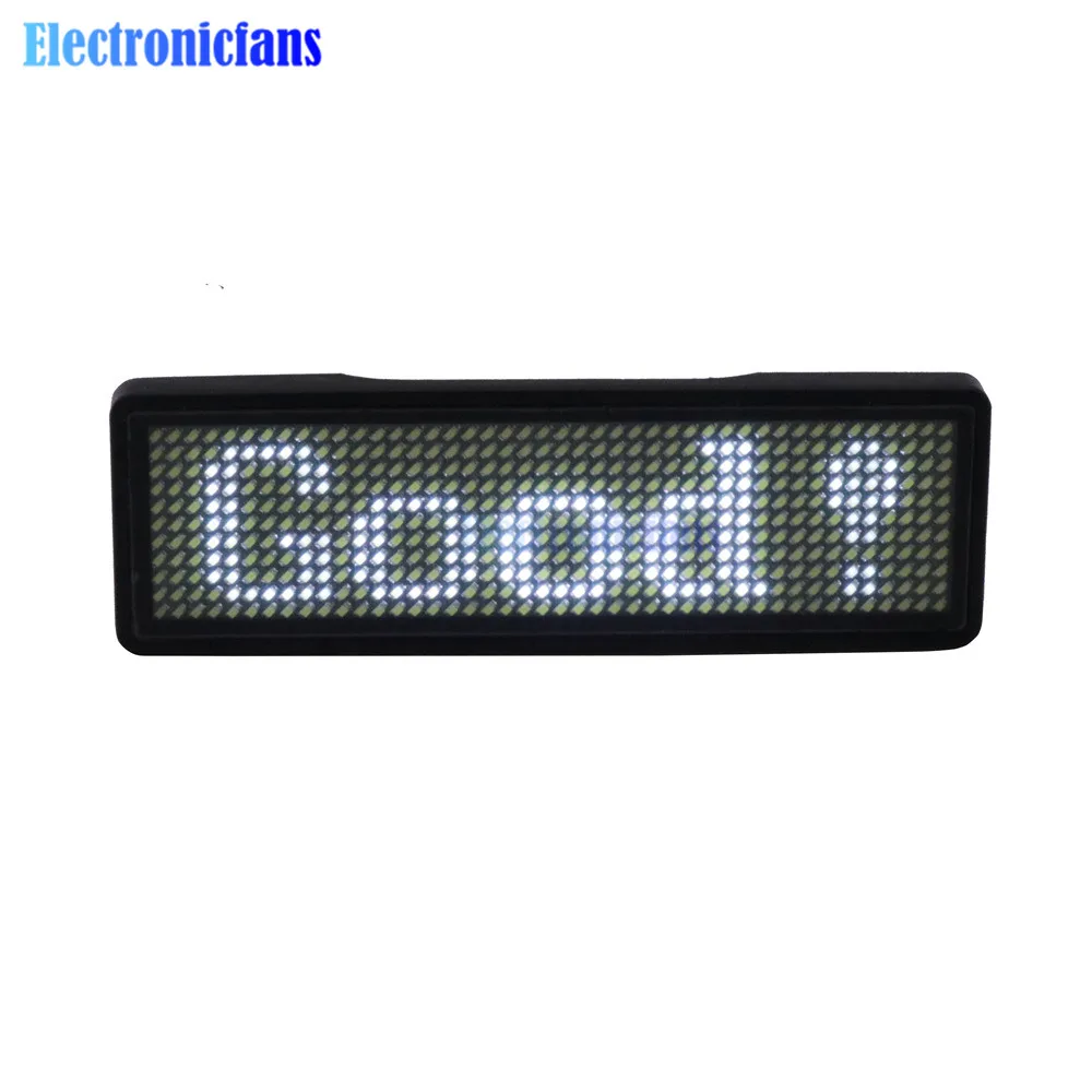 Mini-LED-Digital-Display-Namensschild, 4-stufig einstellbares, programmierbares, scrollendes Tag-Schild-Modul mit Bluetooth-Konnektivität – Detail 9