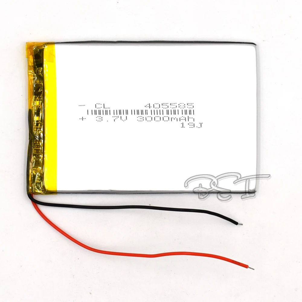 5Pcs 3.7V 405585 3000mAh Rechargeable Li-polymer Lithium Lipo Li-ion Cell Battery For Tablet Digital Set PSP MP5 GPS Bluetooth