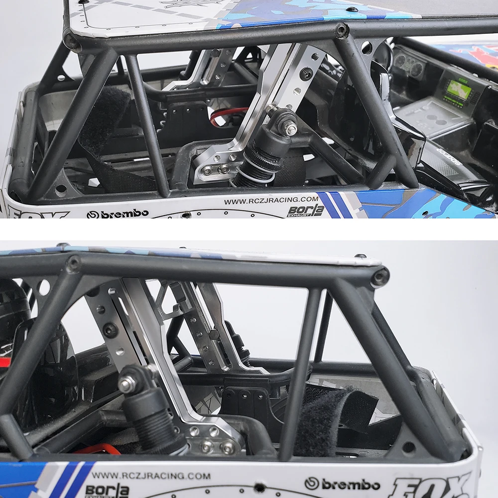 YEAHRUN Metall-Stoßdämpferhalterung, vordere und hintere Stoßdämpfer-Türme, Halterung für 1/10 RC Crawler Axial Wraith 90018, Upgrade-Teile