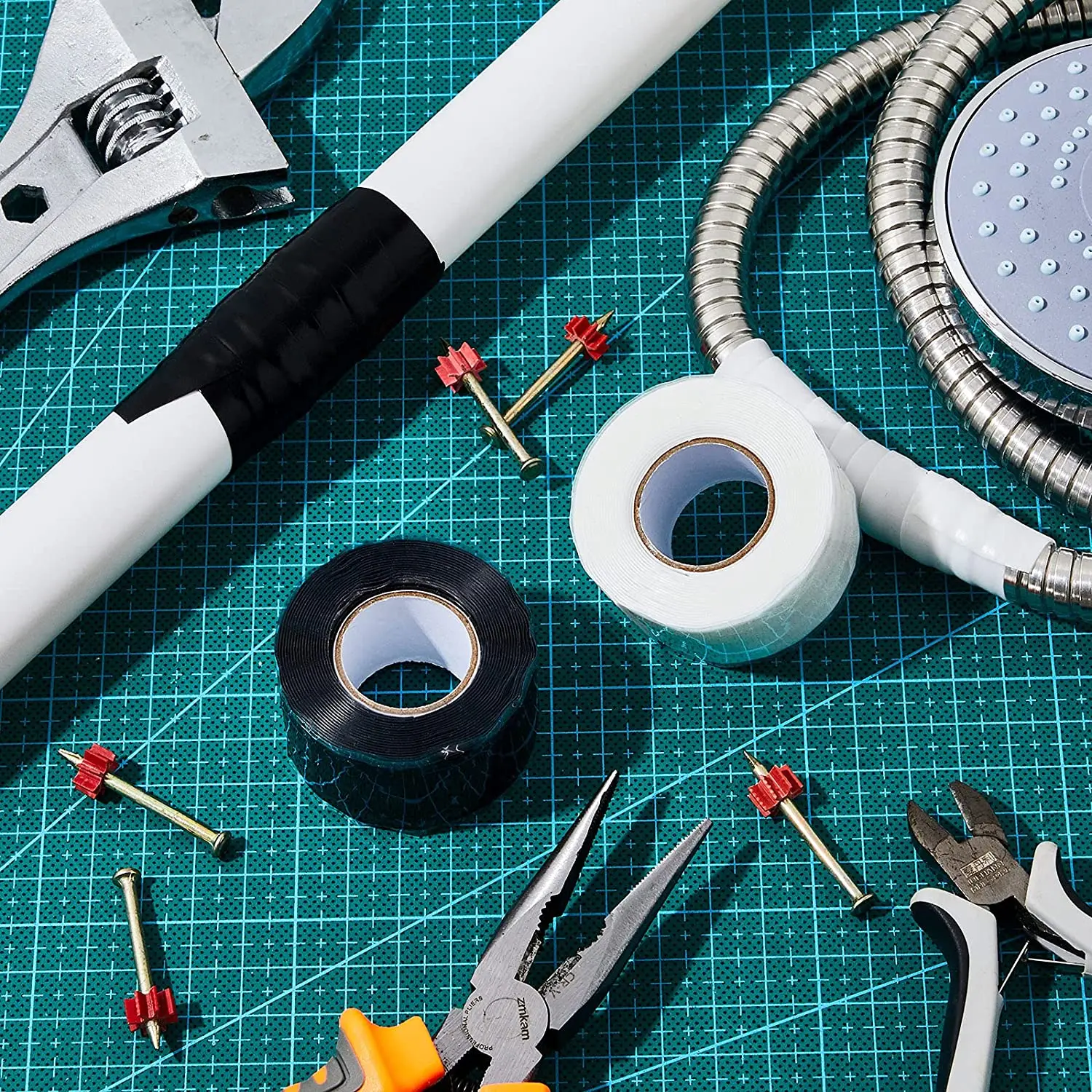 2.5x300cm Universal Super Strong Fiber Waterproof Silicone Tape Self-adhesive Stop Leaks Seal Repair Tape Self Fusing Wire Tape