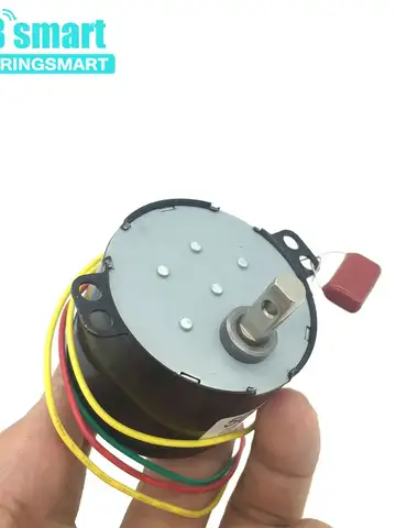 Bringsmart 50KTYZ Permanent Magnet Synchronous Motor  220V Low Speed 1-50RPM Reversible Metal Gears For Motor BBQ