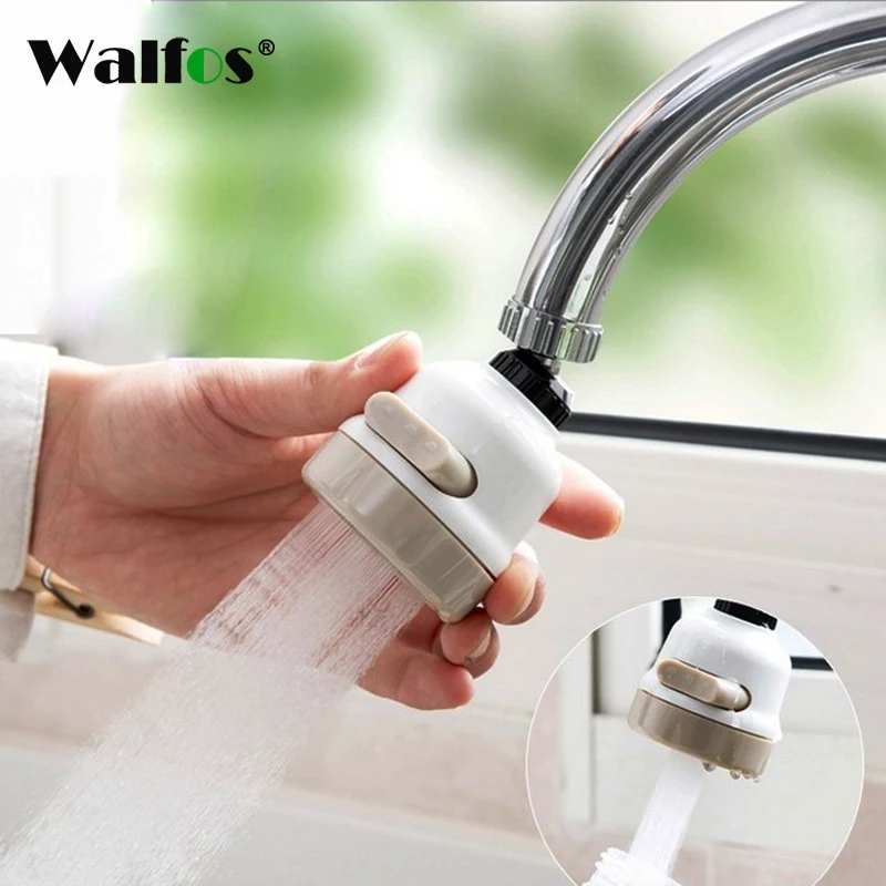 

Walfos Moveable Kitchen Tap Head Universal 360 Degree Rotatable Faucet Water Saving Filter Sprayer Fast Shipping Recommended