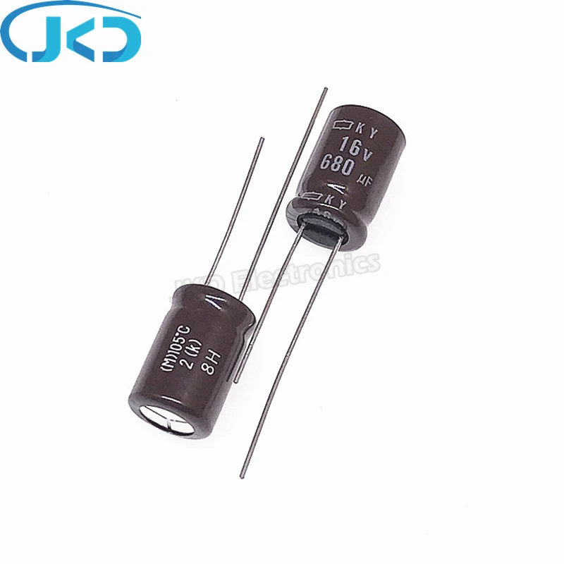 50pcs NCC 16V680UF KY Series  10*16mm electrolytic Capacitor 680UF 16V NCC 16V 680UF ky 680uf/16v NIPPON CHEMI-CON