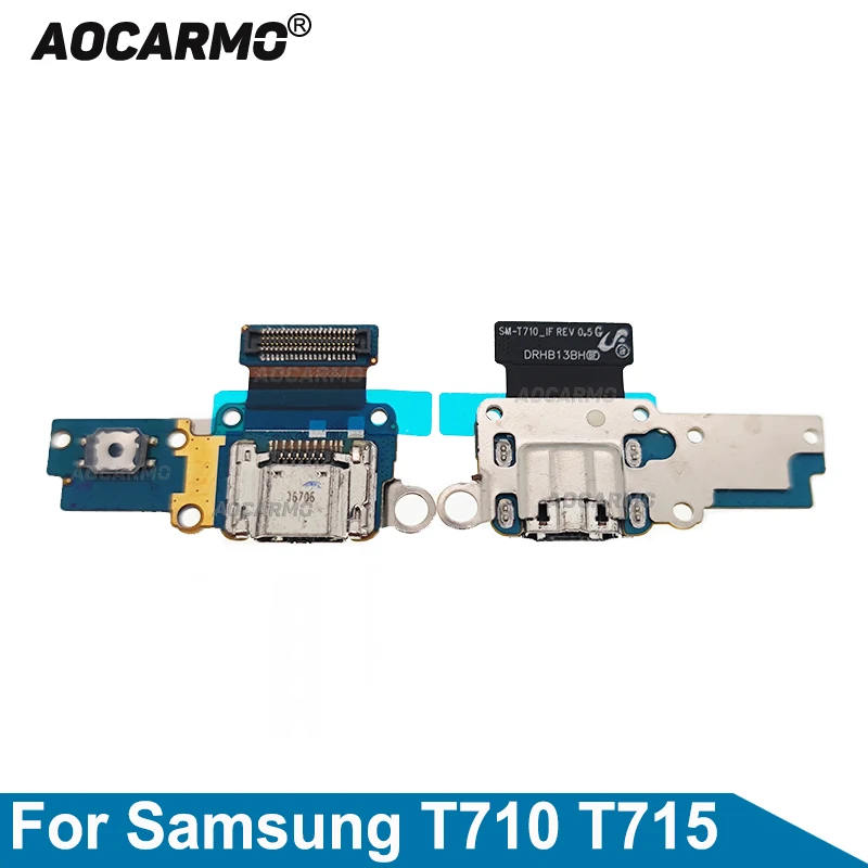 Aocarmo For Samsung Galaxy Tab S2 8.0 T710 T715 SM-T710 SM-T715 USB Charging Dock Charge Port With Button Micphone Flex Cable