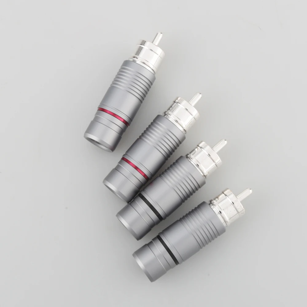 Vr010s Silver Shadow Audio RCA Connectors Plug