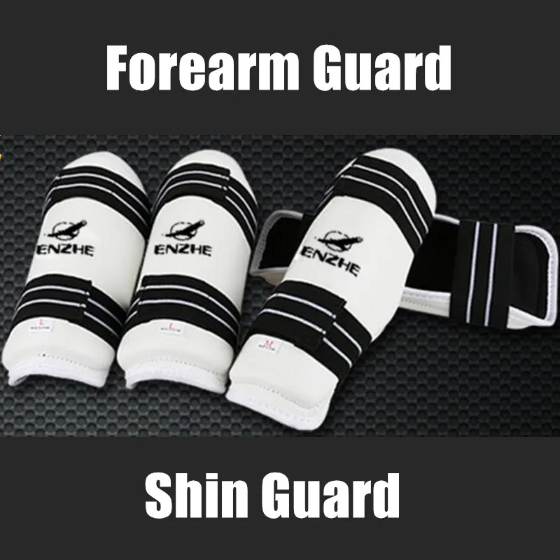 High Quality arm & shin guards Taekwondo Protectors karate frighting training forearm leg protection WTF approve elbow pad