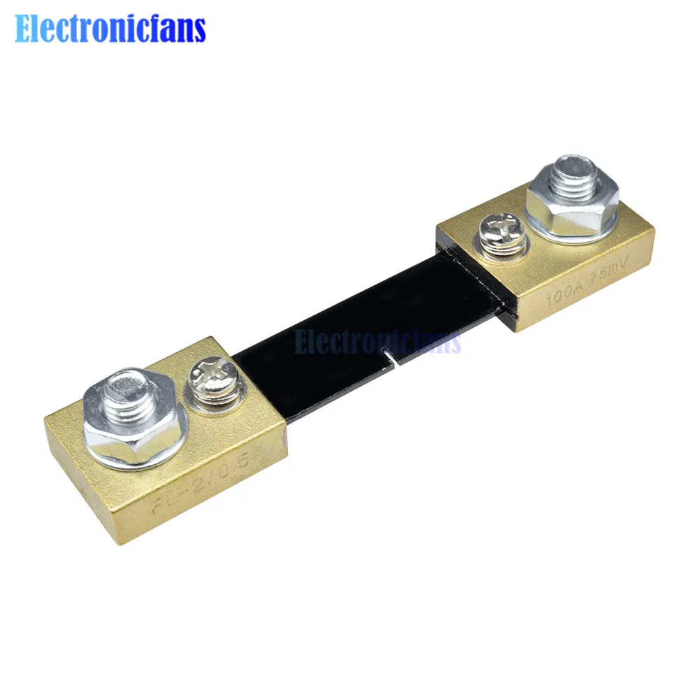 300A 200A 100A 50A 30A 20A 10A /75mV FL-2 External Shunt Current Meter Shunt Resistors For Digital Ammeter Voltmeter Wattmeter