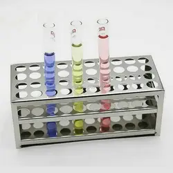 1PCS Labor Edelstahl Reagenzglas Halter spezialzylinder rack zentrifuge rohr Stander für schule experiment