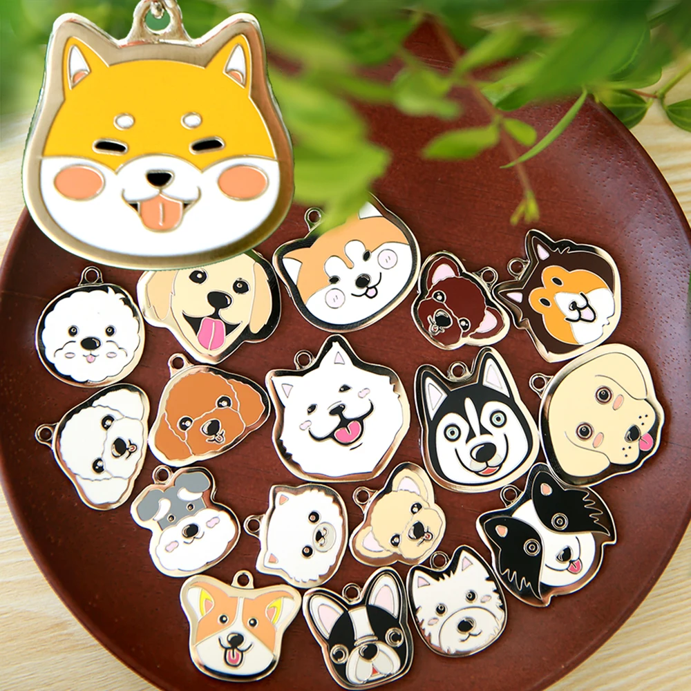 Personalized Metal Dog Tags Original Icon Tags for Dogs Puppies Cute Husky Chihuahua Bulldog Pet Products Dog Accessories