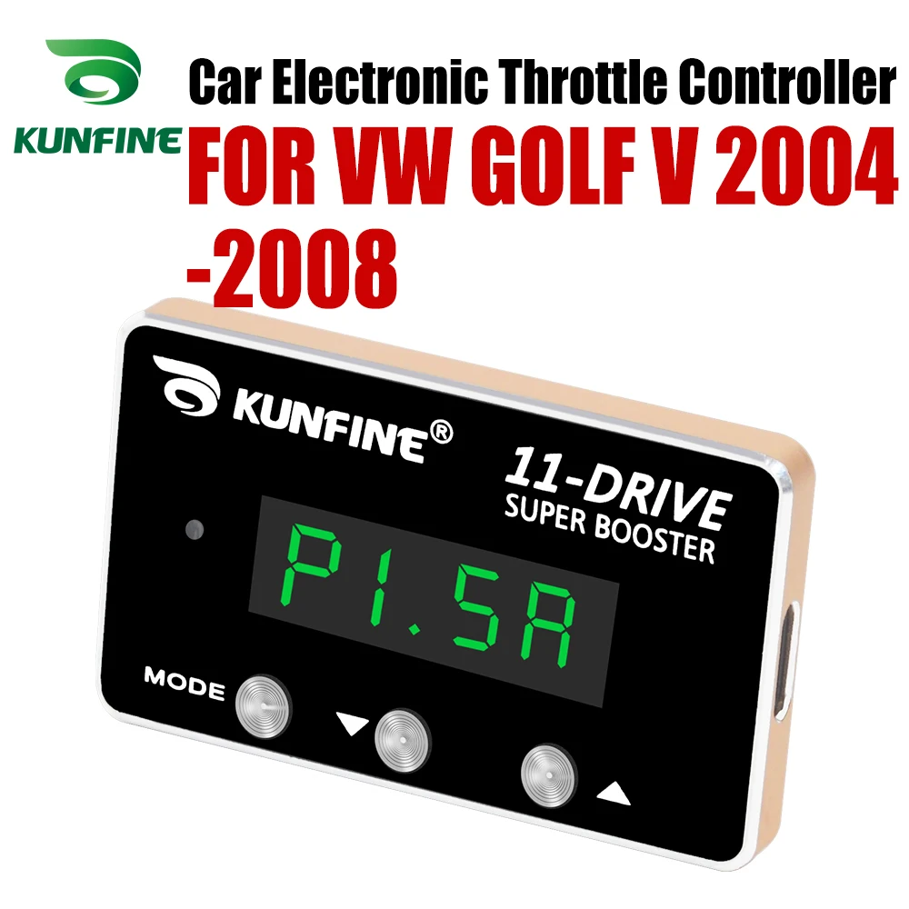 KUNFINE Car Electronic Throttle Controller Racing Accelerator Potent Booster For VW GOLF V 2004-2008 Tuning Parts 11 Drive