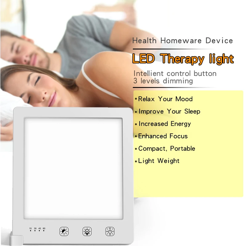 EU/UK/US Plug 5V SAD Therapy Lamp 3 Modes Seasonal Affective Disorder Phototherapy Simulating Natural Daylight SAD Therapy Light