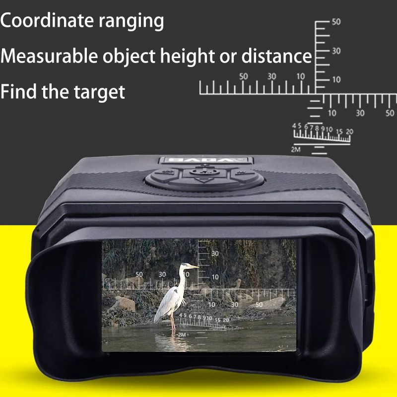 Saga large screen binocular night vision sight infrared digital coordinate ranging Used for hunting, outdoor camping, hunters
