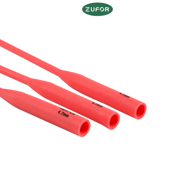 5pcs/Lot  Disposable Medical Sterilization Latex Red Catheter Inincontinentie Home Care Urology Catheter 40cm Size Fr12-Fr18