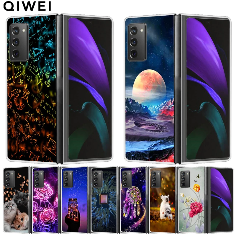 For Samsung Galaxy Z Fold 2 5G Case Painted Hard Phone Cover For Galaxy Z Fold2 5G 2021 Cases Shells Fundas ZFold2 Capas COOL