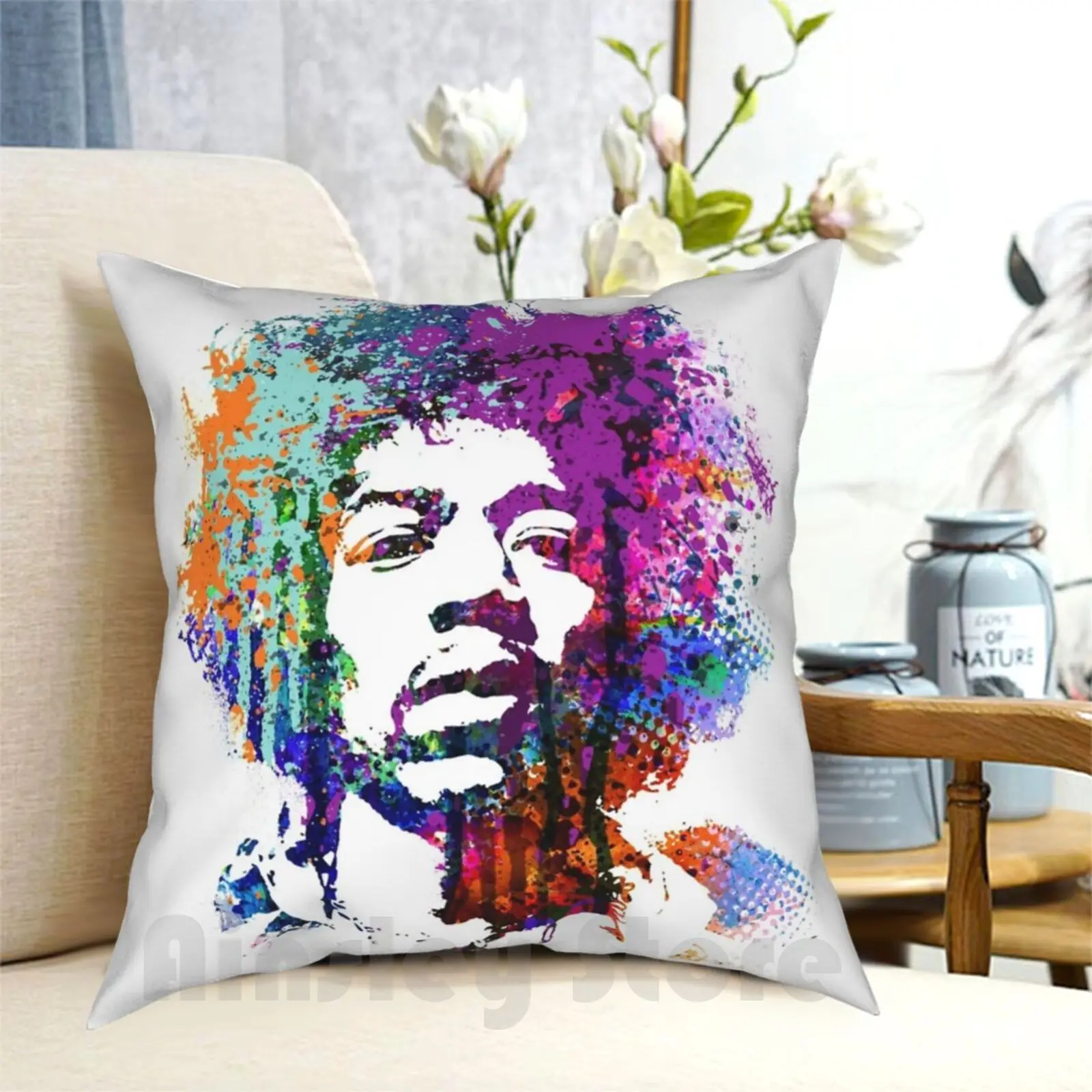 Guitar God #5 Pillow Case Printed Home Soft Throw Pillow Classic N Roll And Roll Music Music Musician Star Singer Famous