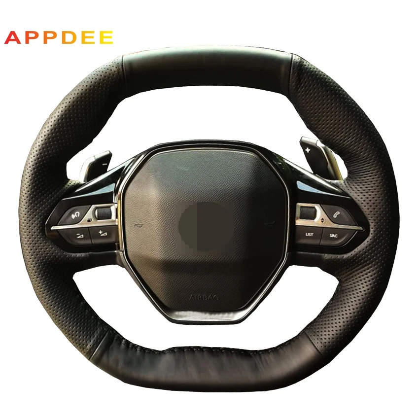 

Чехлы рулевого колеса из искусственной кожи для Peugeot 4008 2017 2018 3008 2017 2018