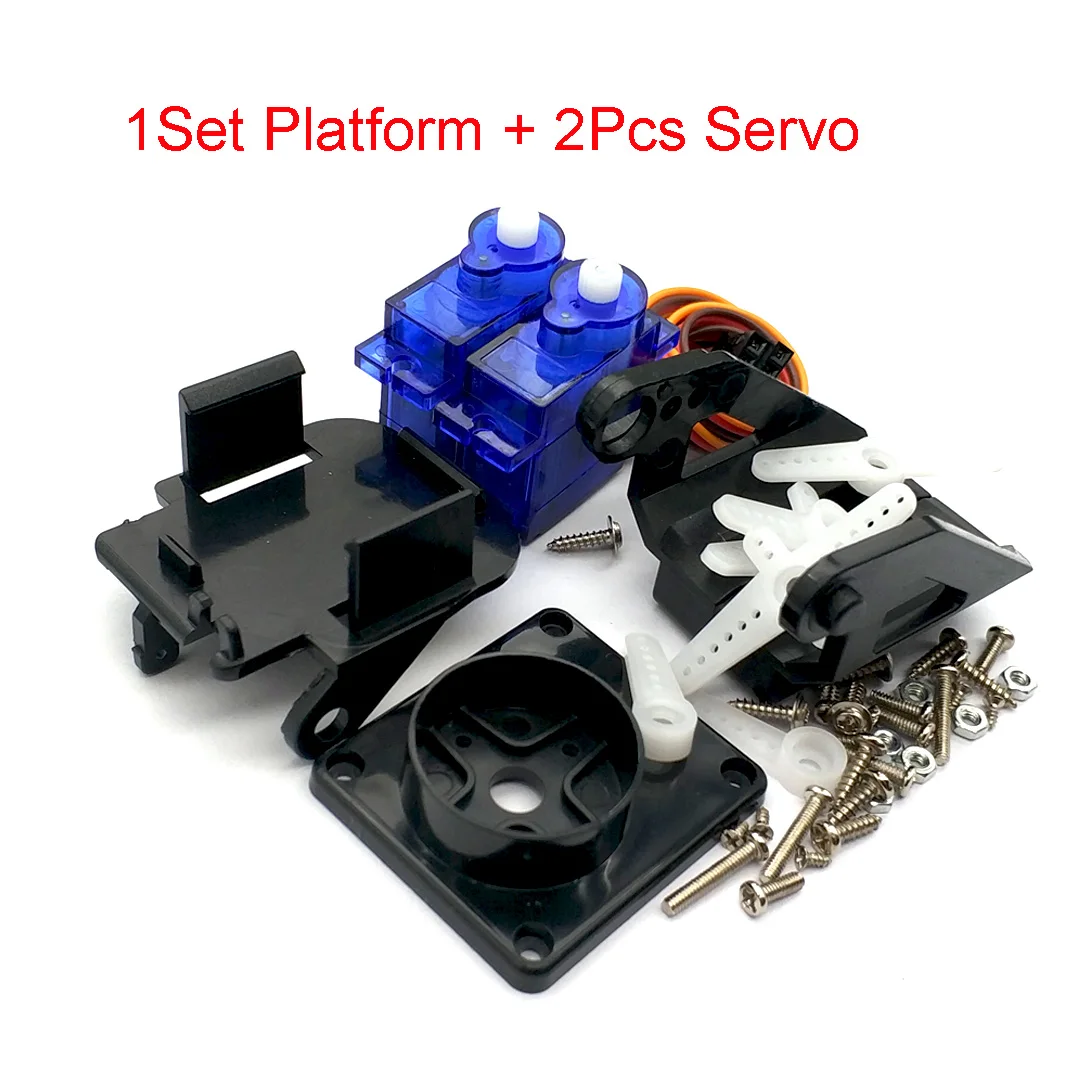 1 Set PT Pan/Tilt Camera Platform Anti-Vibration Camera Mount For Aircraft FPV + 2 Pcs SG90 9g Servo